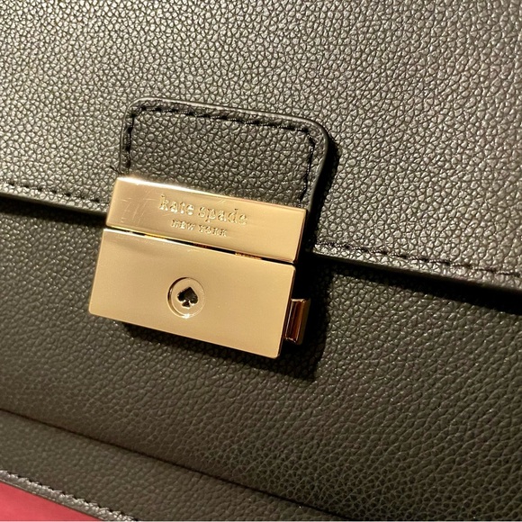 NWT Kate Spade Voyage Small Grain Leather Bag - Black | Treat Yo' Self Approved - Picture 8 of 9
